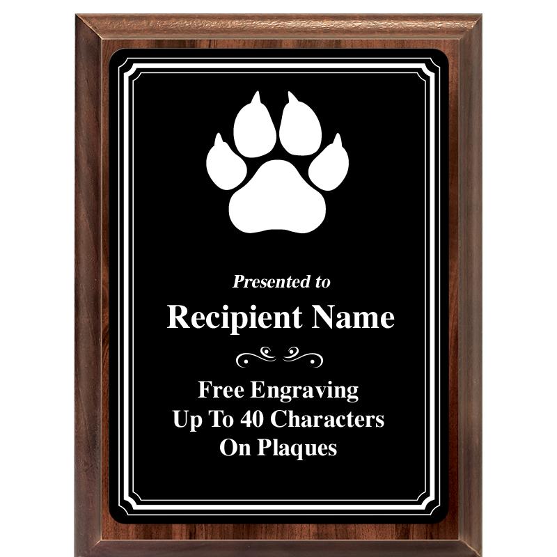 6x8 TRIO BORDER BLACK PLT PLQ