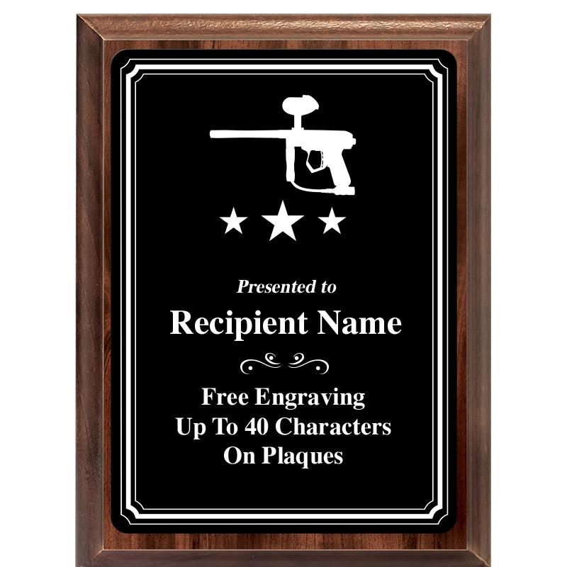 6x8 TRIO BORDER BLACK PLT PLQ