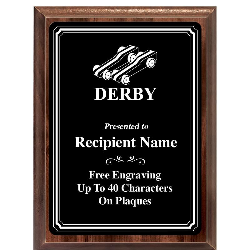 6x8 TRIO BORDER BLACK PLT PLQ