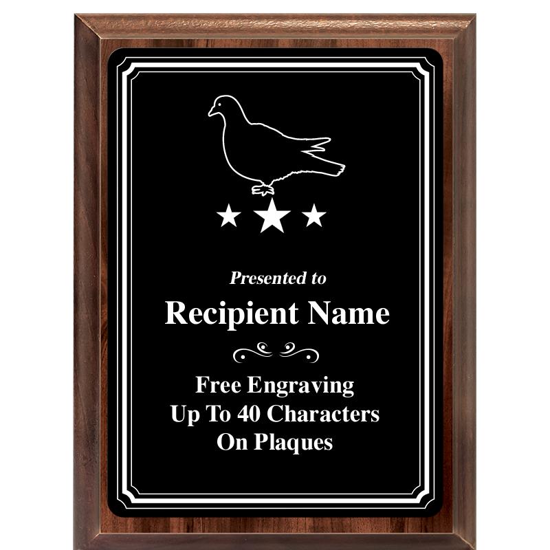 6x8 TRIO BORDER BLACK PLT PLQ