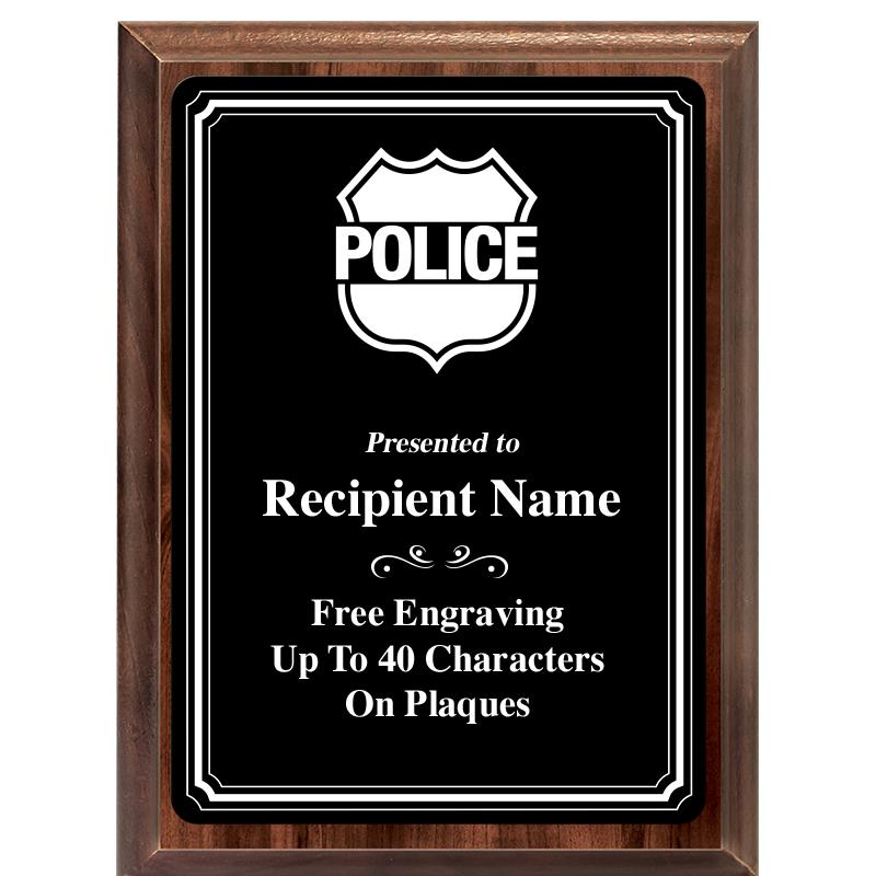 6x8 TRIO BORDER BLACK PLT PLQ