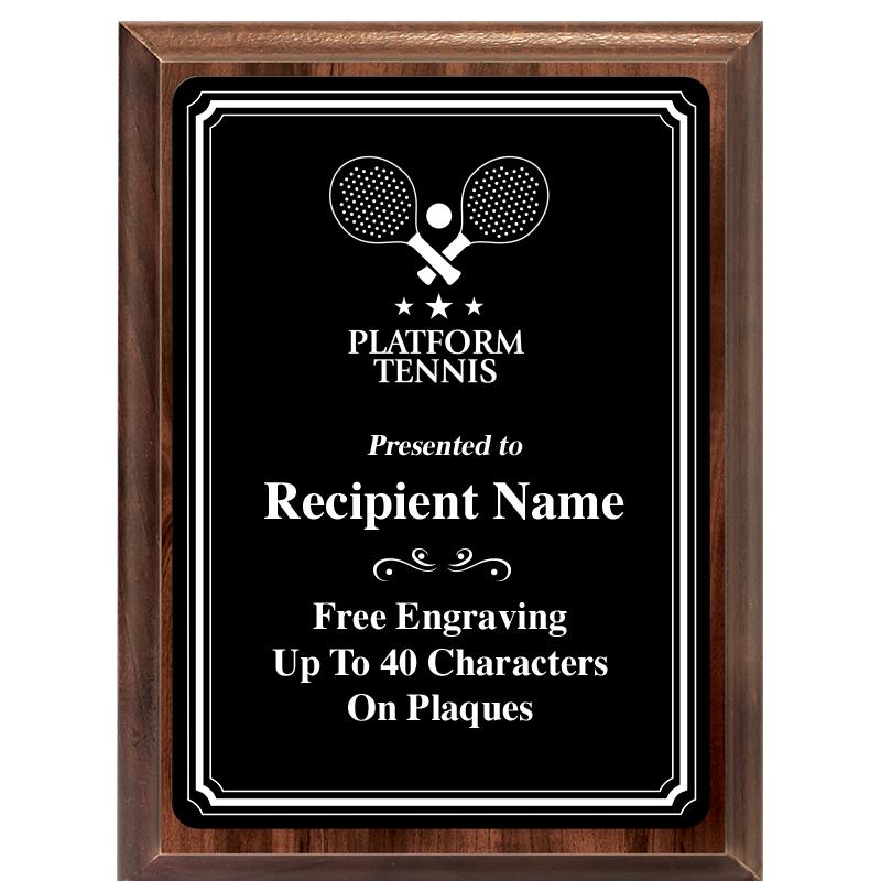 6x8 TRIO BORDER BLACK PLT PLQ