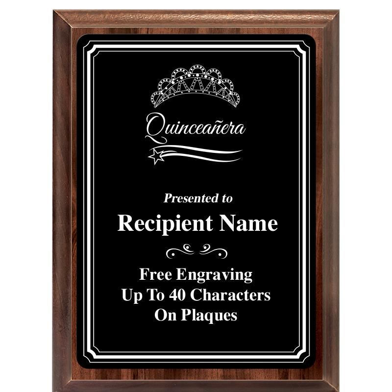 6x8 TRIO BORDER BLACK PLT PLQ