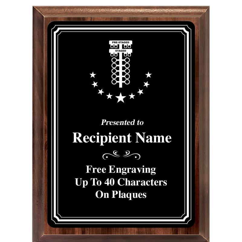 6x8 TRIO BORDER BLACK PLT PLQ