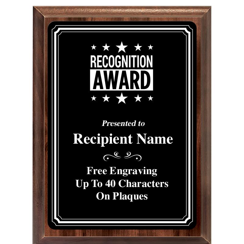 6x8 TRIO BORDER BLACK PLT PLQ