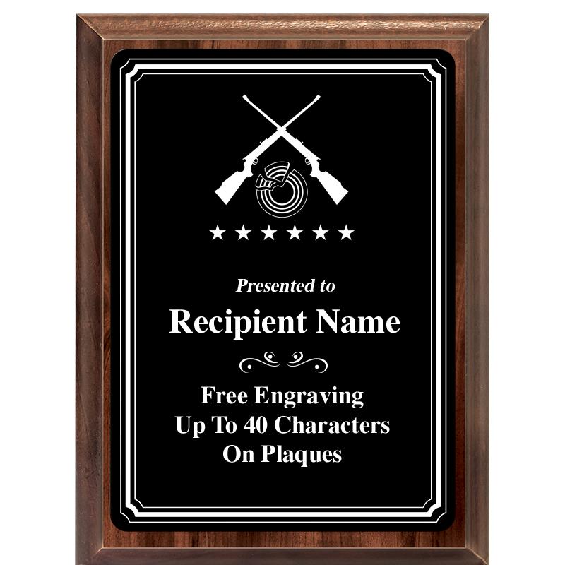 6x8 TRIO BORDER BLACK PLT PLQ