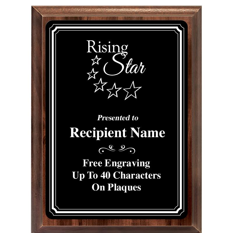 6x8 TRIO BORDER BLACK PLT PLQ