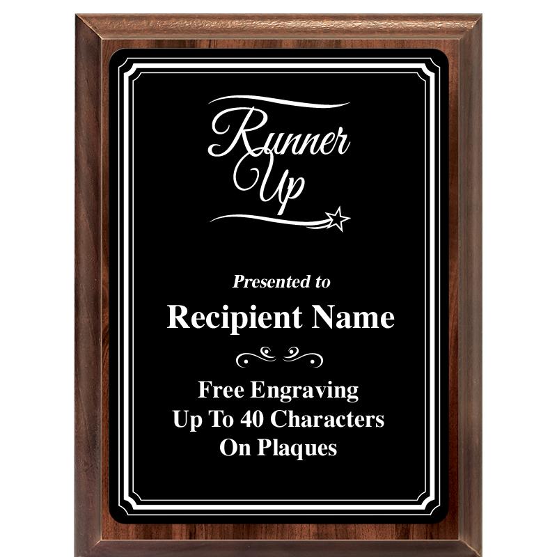 6x8 TRIO BORDER BLACK PLT PLQ