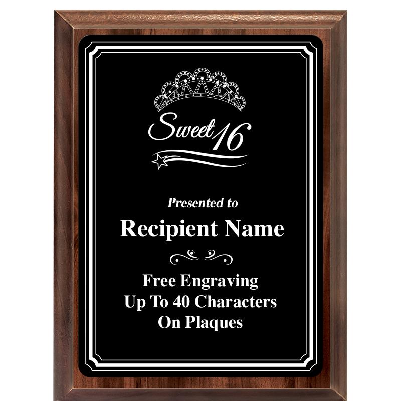 6x8 TRIO BORDER BLACK PLT PLQ