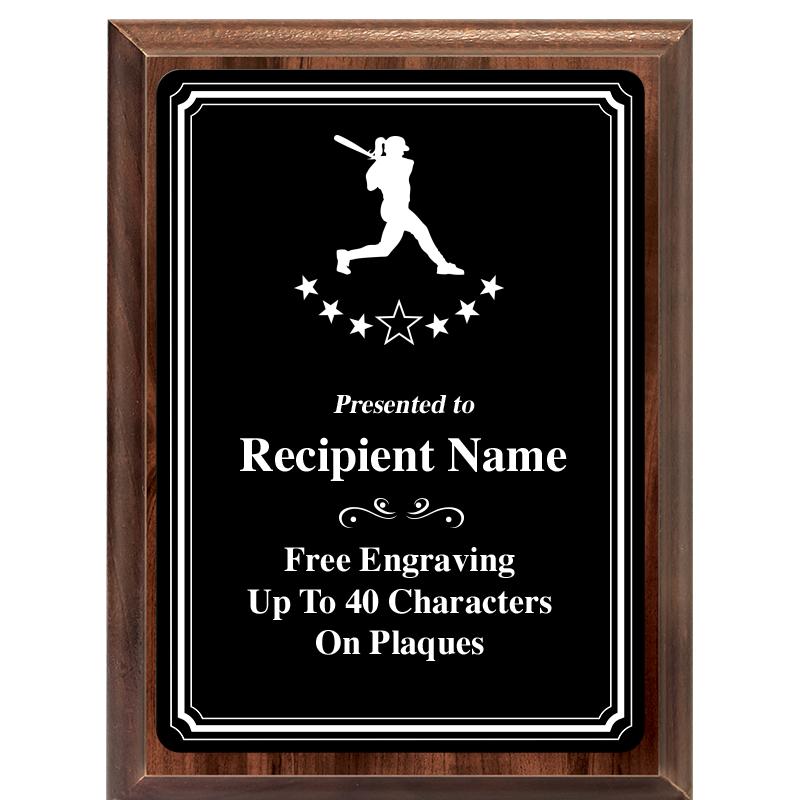 6x8 TRIO BORDER BLACK PLT PLQ