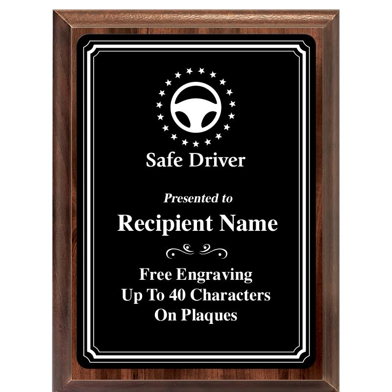 6x8 TRIO BORDER BLACK PLT PLQ