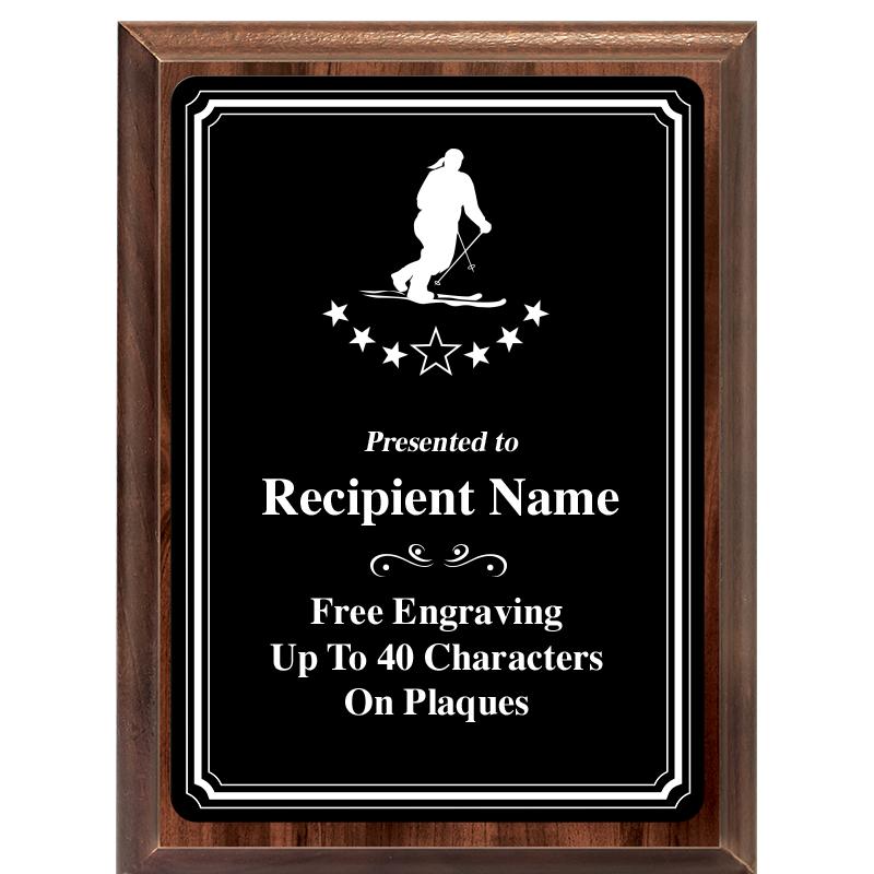 6x8 TRIO BORDER BLACK PLT PLQ