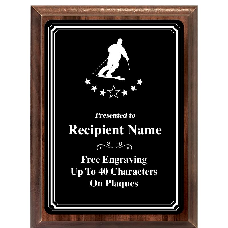 6x8 TRIO BORDER BLACK PLT PLQ