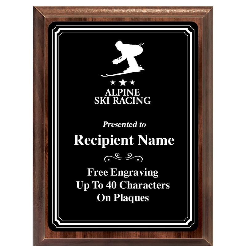 6x8 TRIO BORDER BLACK PLT PLQ