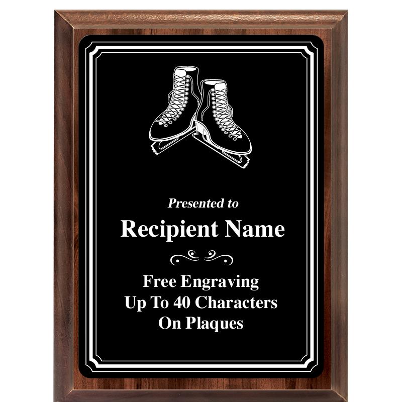 6x8 TRIO BORDER BLACK PLT PLQ