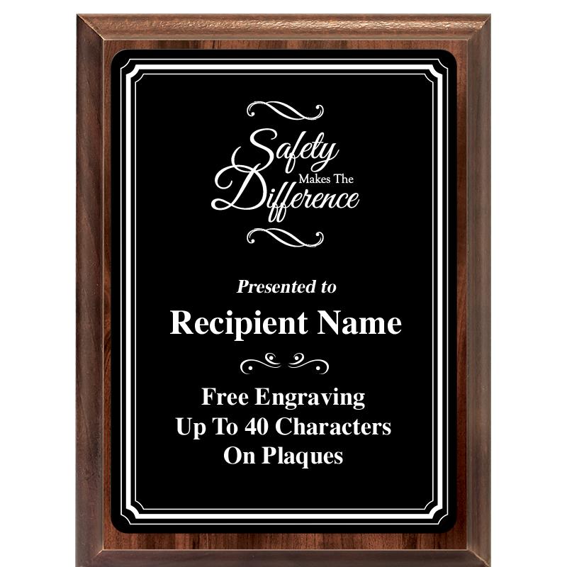 6x8 TRIO BORDER BLACK PLT PLQ