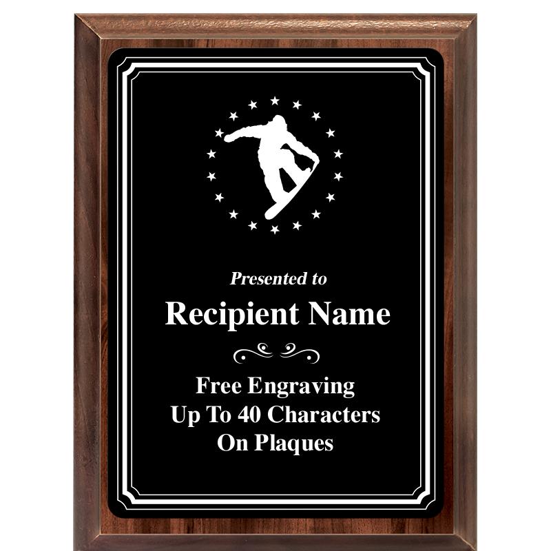 6x8 TRIO BORDER BLACK PLT PLQ