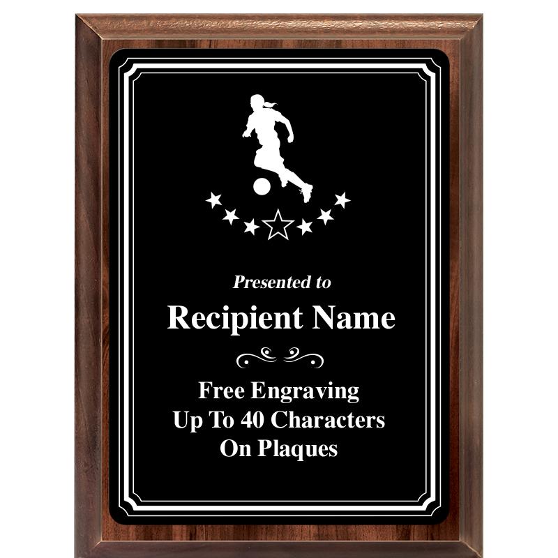 6x8 TRIO BORDER BLACK PLT PLQ