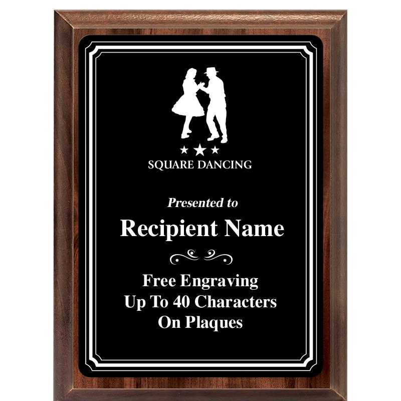 6x8 TRIO BORDER BLACK PLT PLQ