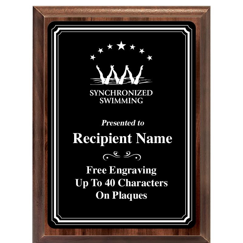 6x8 TRIO BORDER BLACK PLT PLQ