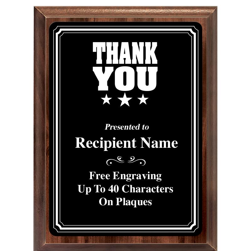 6x8 TRIO BORDER BLACK PLT PLQ