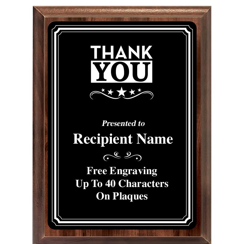 6x8 TRIO BORDER BLACK PLT PLQ