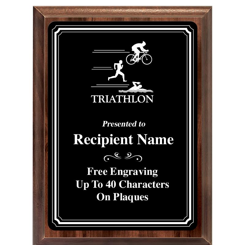 6x8 TRIO BORDER BLACK PLT PLQ