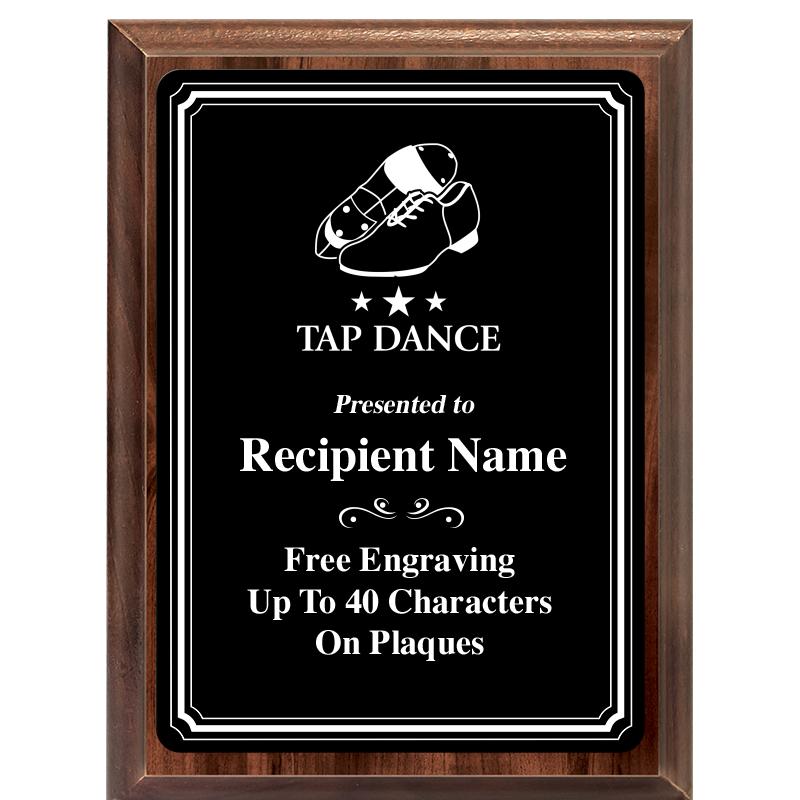 6x8 TRIO BORDER BLACK PLT PLQ