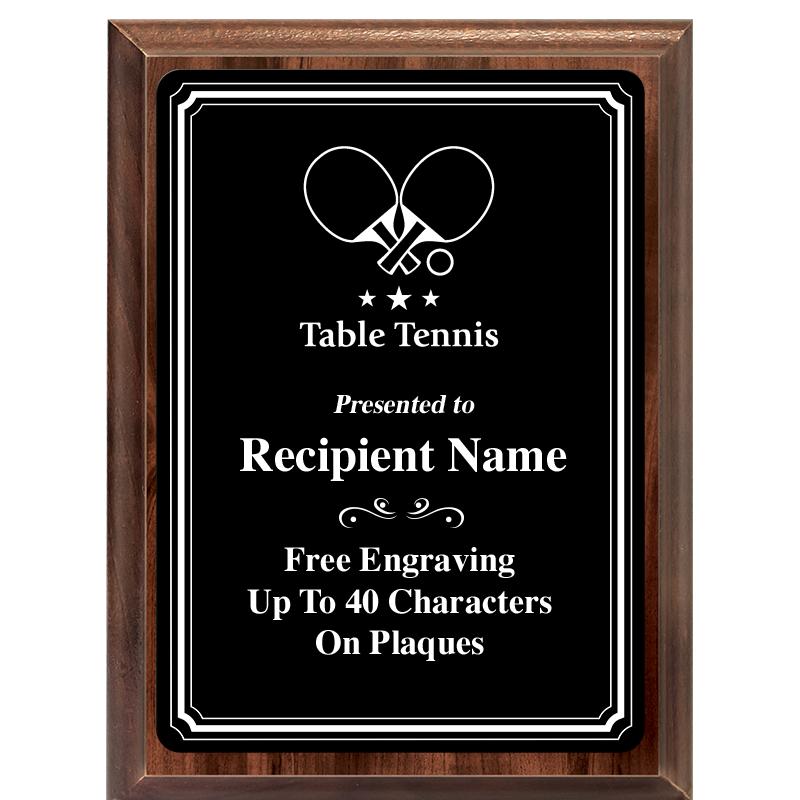 6x8 TRIO BORDER BLACK PLT PLQ