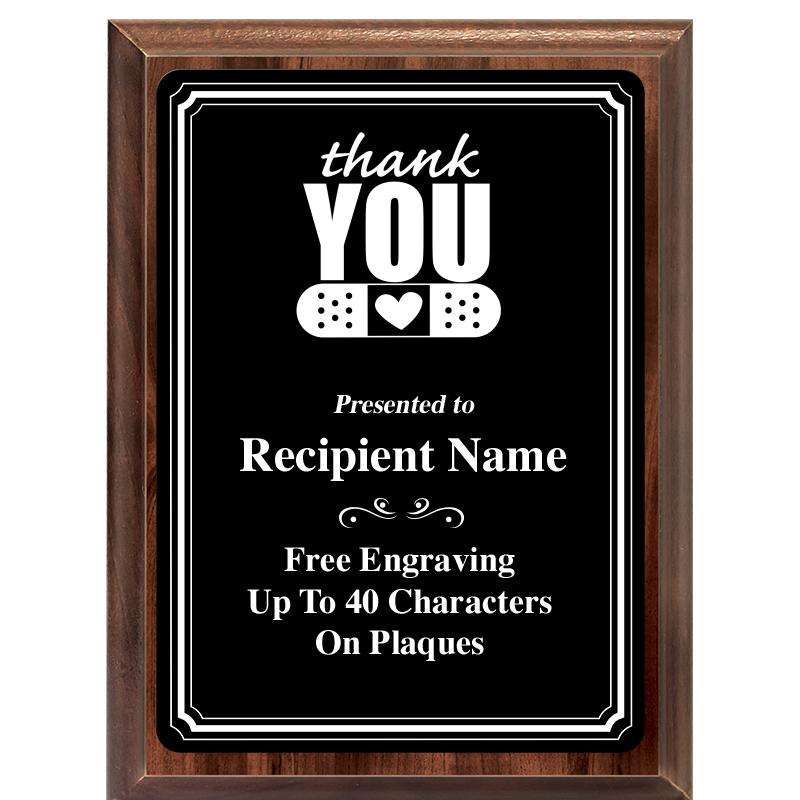 6x8 TRIO BORDER BLACK PLT PLQ