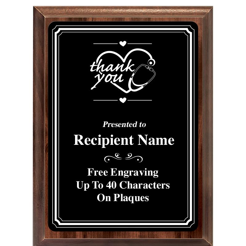 6x8 TRIO BORDER BLACK PLT PLQ