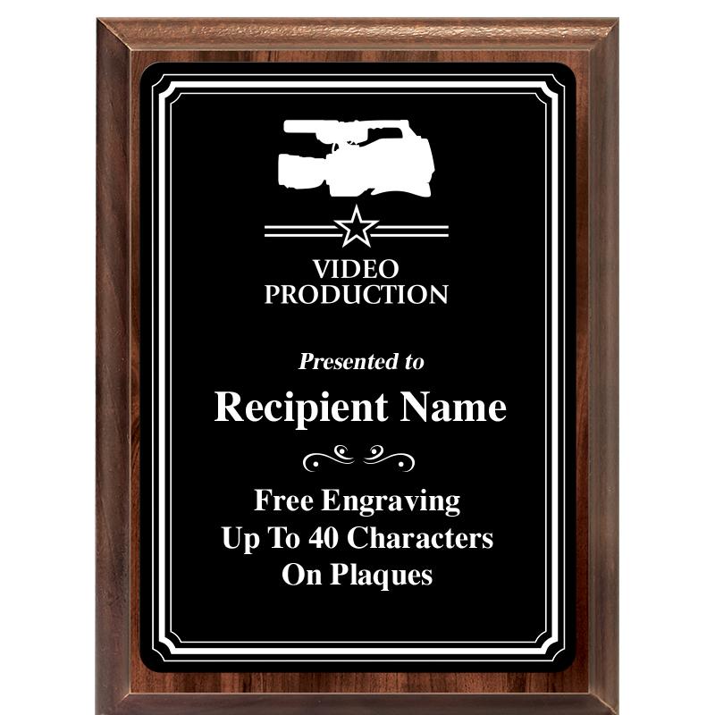 6x8 TRIO BORDER BLACK PLT PLQ