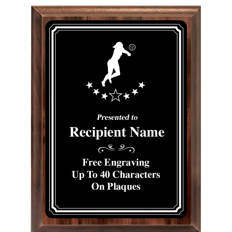 6x8 TRIO BORDER BLACK PLT PLQ