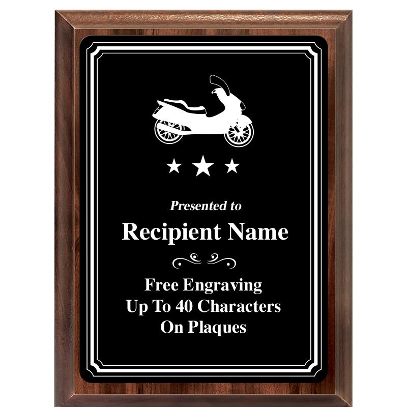 6x8 TRIO BORDER BLACK PLT PLQ