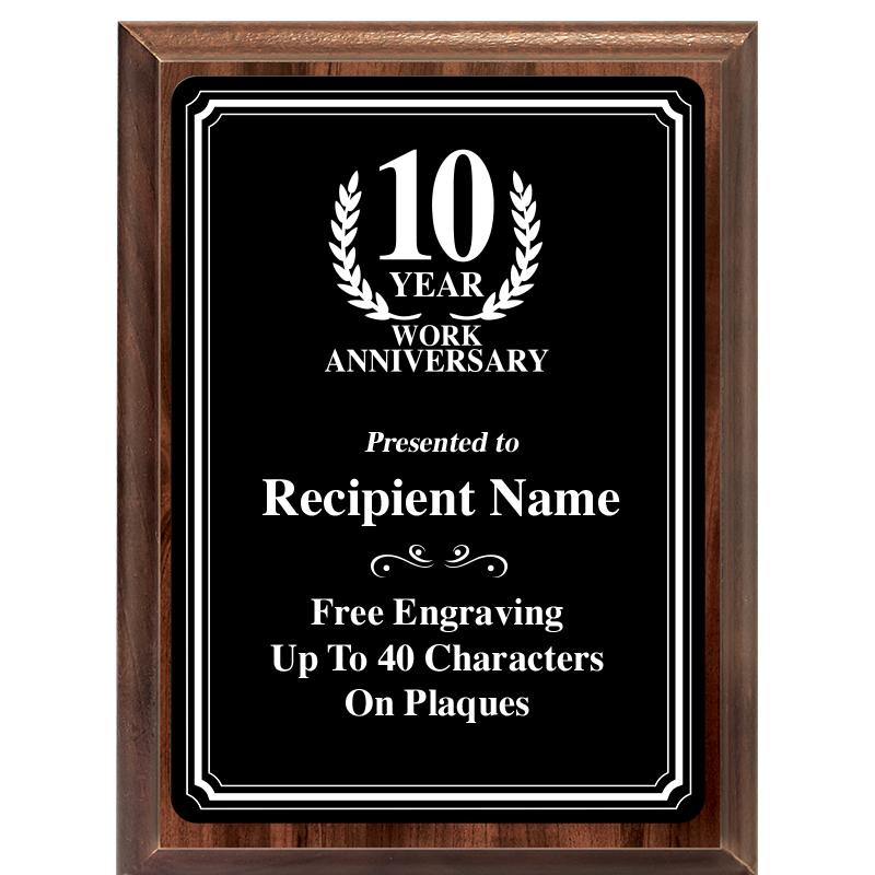 6x8 TRIO BORDER BLACK PLT PLQ