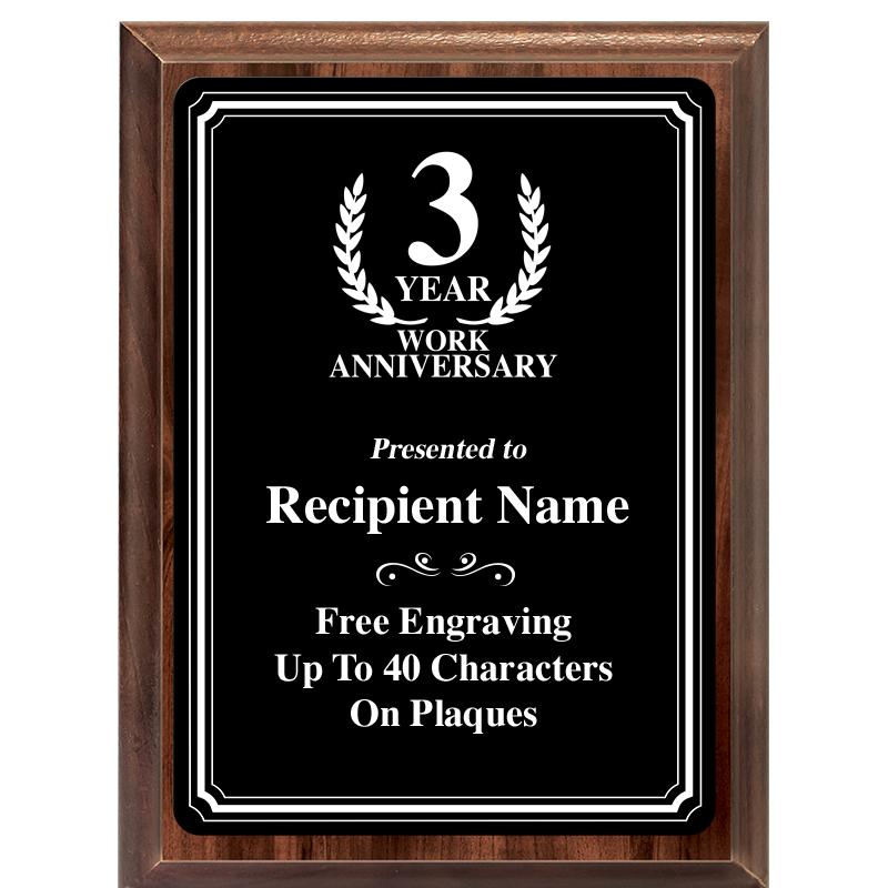 6x8 TRIO BORDER BLACK PLT PLQ