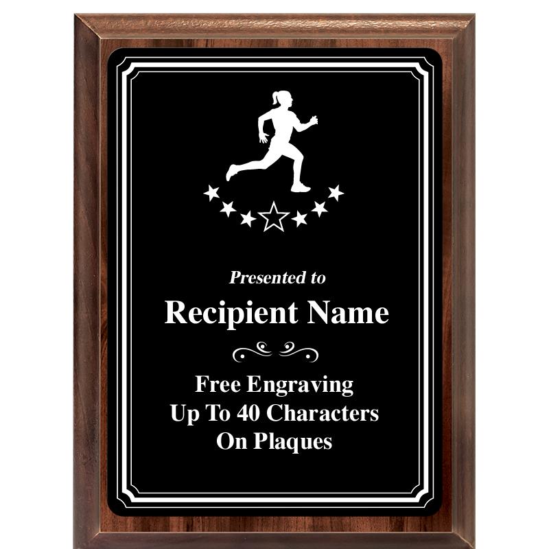 6x8 TRIO BORDER BLACK PLT PLQ