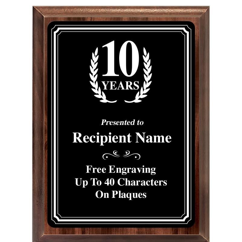 6x8 TRIO BORDER BLACK PLT PLQ