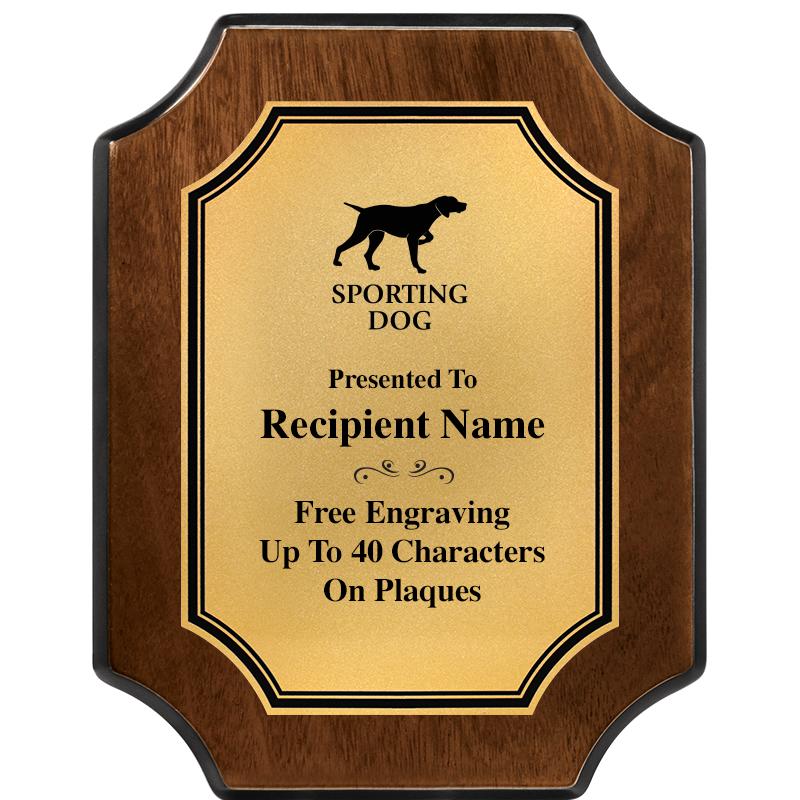 7X9 WALNUT FIN SCLLP PLQ GD PL