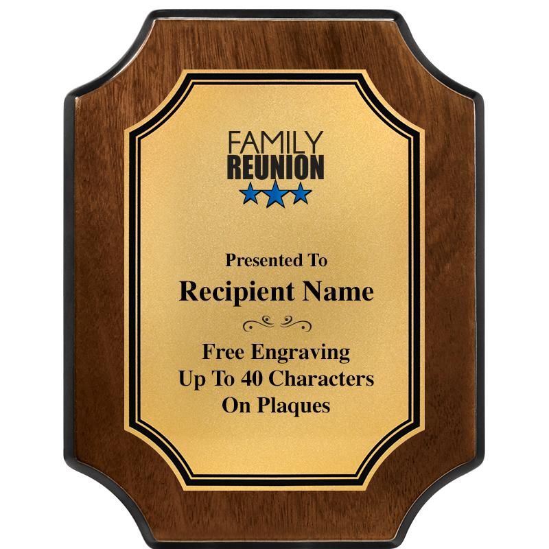 7X9 WALNUT FIN SCLLP PLQ GD PL