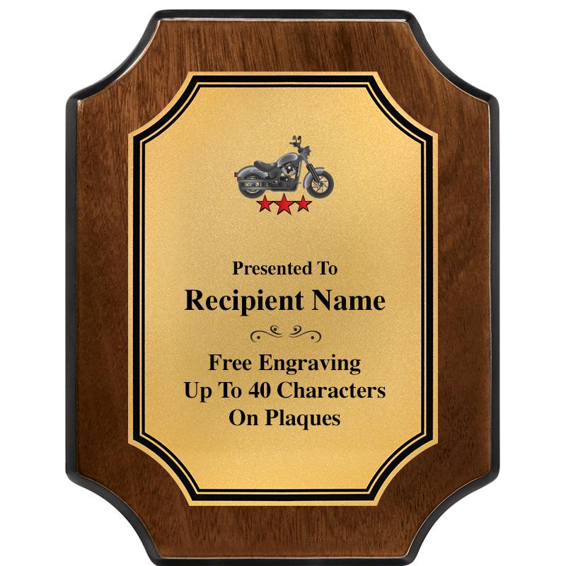 7X9 WALNUT FIN SCLLP PLQ GD PL