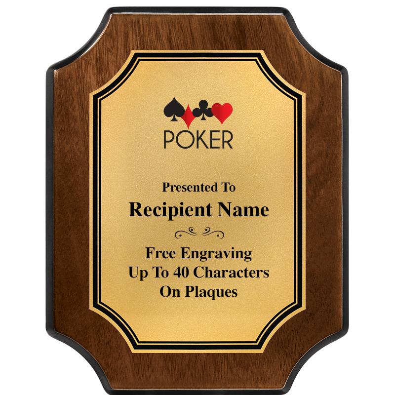 7X9 WALNUT FIN SCLLP PLQ GD PL