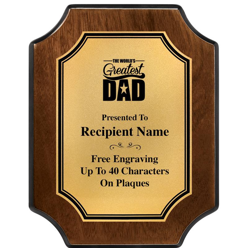 7X9 WALNUT FIN SCLLP PLQ GD PL