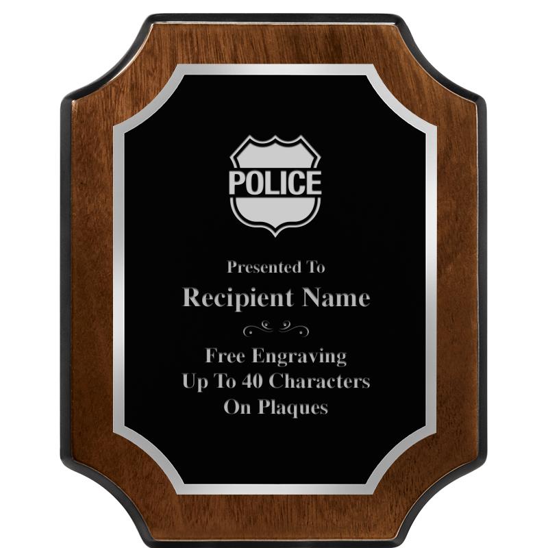 8X10 WALNUT FNSH SCALLOP SV PL