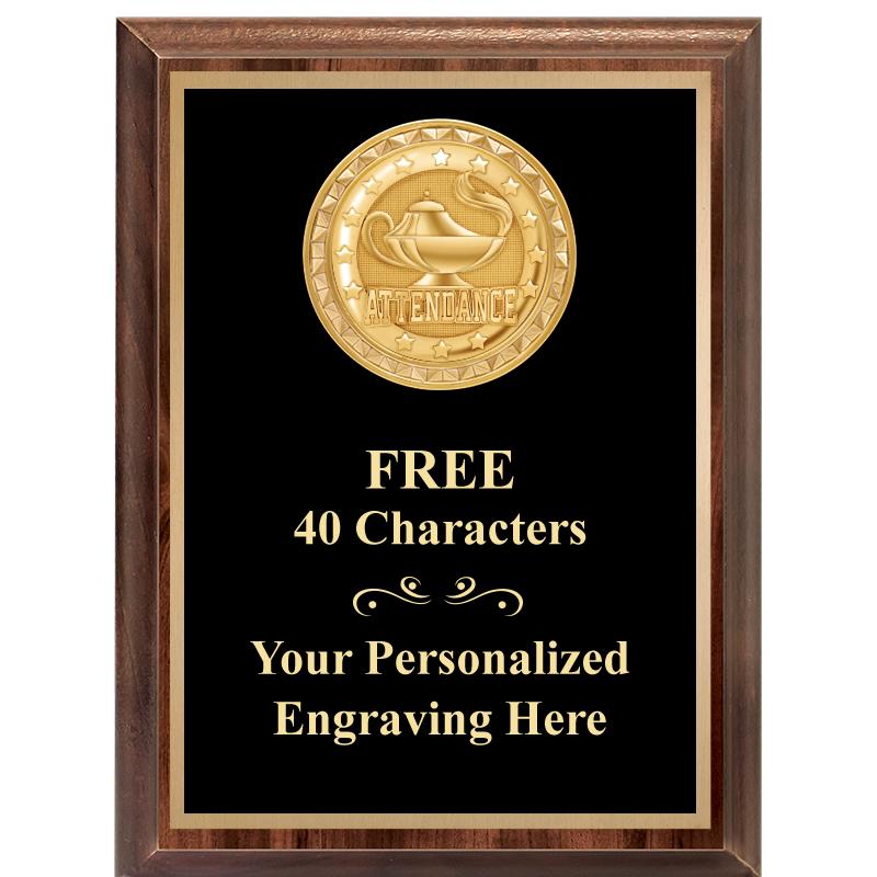 6X8 WOOD EXECUTIVE INSERT PLAQ