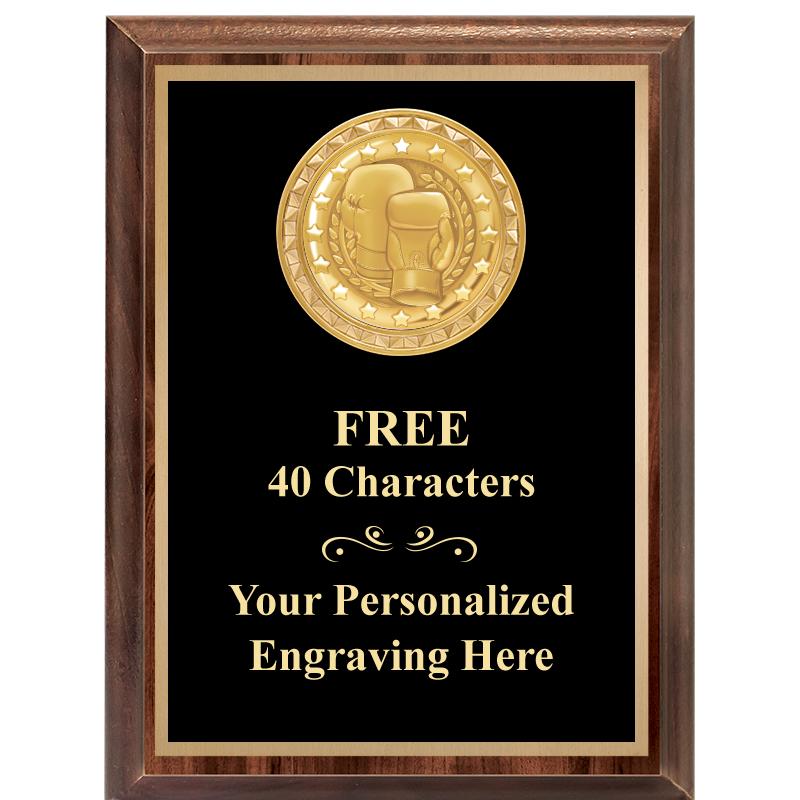 6X8 WOOD EXECUTIVE INSERT PLAQ