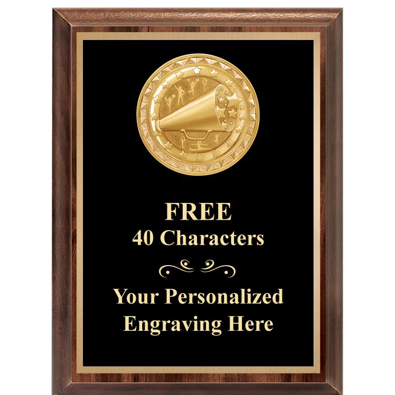 6X8 WOOD EXECUTIVE INSERT PLAQ