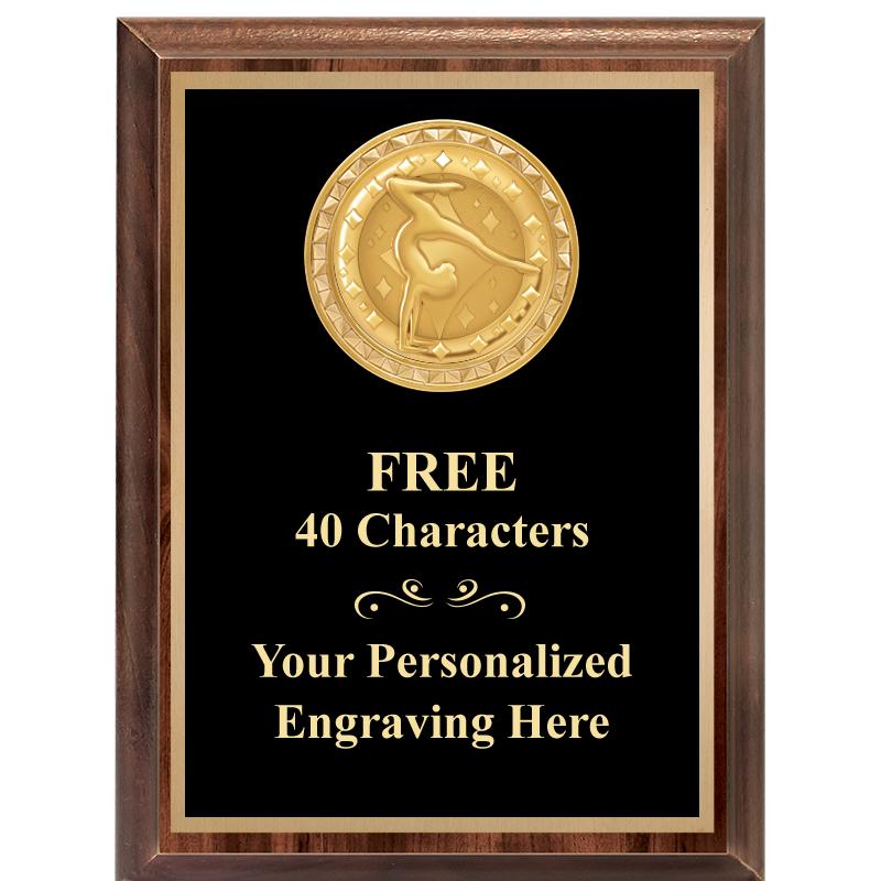 6X8 WOOD EXECUTIVE INSERT PLAQ