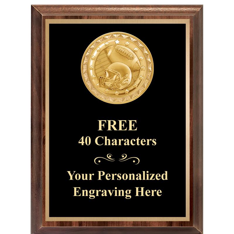 6X8 WOOD EXECUTIVE INSERT PLAQ