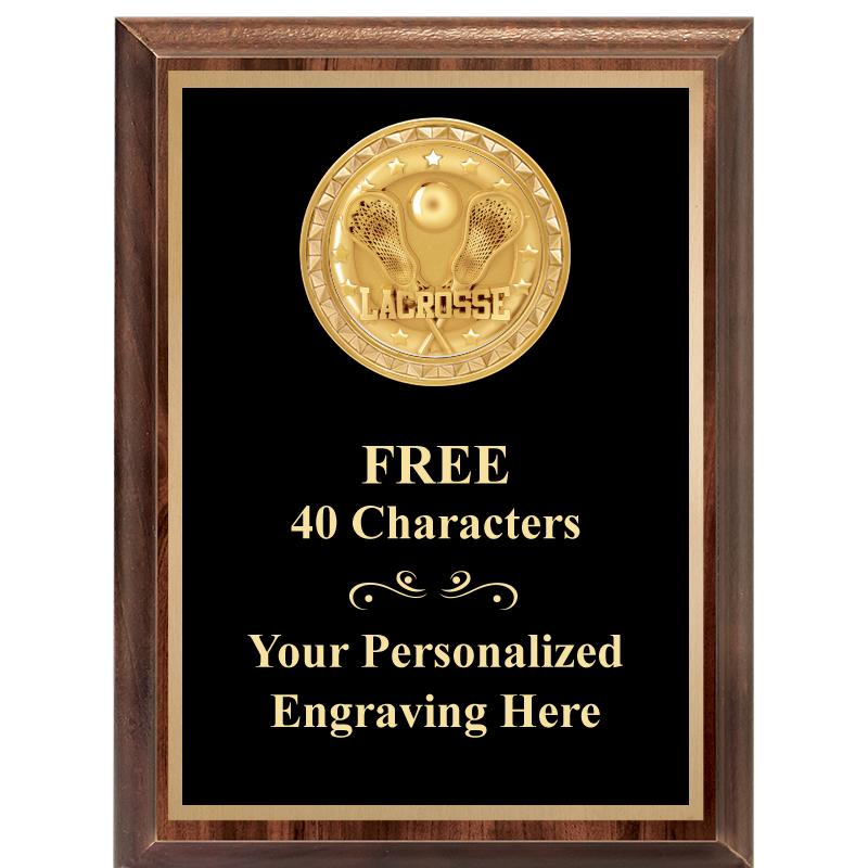 6X8 WOOD EXECUTIVE INSERT PLAQ